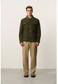 Chaqueta Aron En Gamuza Para Hombre Detalle Cuero Chaqueta Aron En Gamuza Para Hombre Detalle Cuero Verde Oliva M VÉLEZ de Vélez