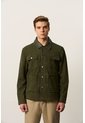 Chaqueta Aron En Gamuza Para Hombre Detalle Cuero Chaqueta Aron En Gamuza Para Hombre Detalle Cuero Verde Oliva M VÉLEZ de Vélez