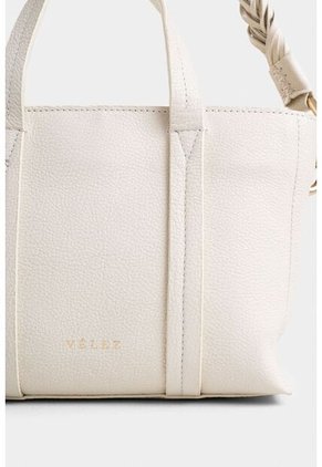 Manos Libres Alessia De Cuero Para Mujer Cargadera Trenzada Manos Libres Alessia De Cuero Para Mujer Cargadera Trenzada Blanco Vélez