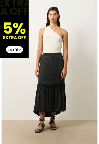 Falda Larga Wayra Para Mujer Balloon Falda Larga Wayra Para Mujer Balloon Negro 10 VÉLEZ Vélez