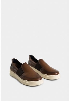 Mocasines Botanic 2 De Cuero Liso Y Gamuzado Para Hombre Suela Ecoflex Mocasines Botanic 2 De Cuero Liso Y Gamuzado Para Hombre Suela Ecoflex Miel 41 VÉLEZ