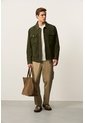 Chaqueta Aron En Gamuza Para Hombre Detalle Cuero Chaqueta Aron En Gamuza Para Hombre Detalle Cuero Verde Oliva M VÉLEZ de Vélez