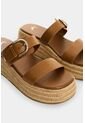 Sandalia Plataforma En Cuero Y Yute Para Mujer Ikal Sandalia Plataforma En Cuero Y Yute Para Mujer Ikal Miel 41 VÉLEZ de Vélez