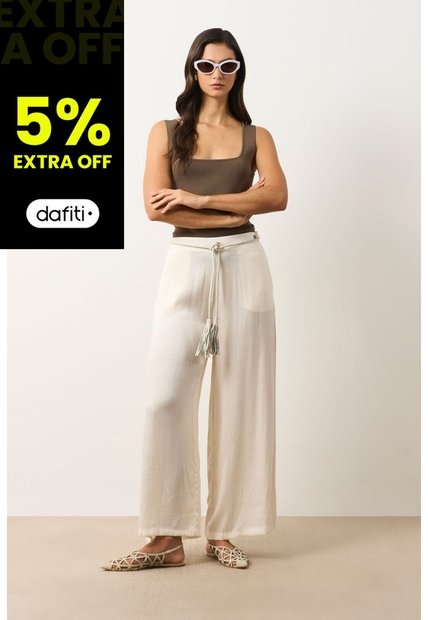 Pantalón Atacama Palazzo Para Mujer Pantalón Atacama Palazzo Para Mujer Crema 14 VÉLEZ