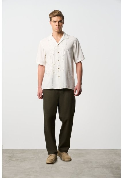 Camisa Manga Corta Para Hombre Liana Camisa Manga Corta Para Hombre Liana Blanco XL VÉLEZ