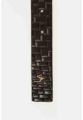 Cinturón Unifaz Butan De Cuero Textura Artesanal Negro Cinturón Unifaz Butan De Cuero Textura Artesanal Negro L VÉLEZ