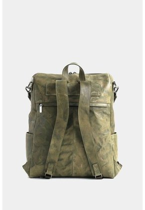 Morral Mini Saba De Cuero Para Mujer Multifunción Morral Mini Saba De Cuero Para Mujer Multifunción Verde VÉLEZ