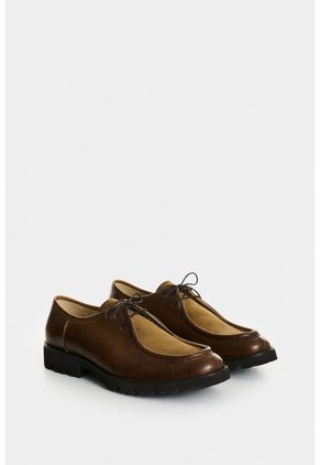 Zapatos De Cordón En Cuero Para Hombre Carreto Zapatos De Cordón En Cuero Para Hombre Carreto Tabaco 41 VÉLEZ