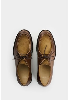 Zapatos De Cordón En Cuero Para Hombre Carreto Zapatos De Cordón En Cuero Para Hombre Carreto Tabaco 41 VÉLEZ