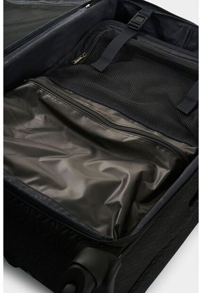 Maleta De Viaje Bloom En Jacquard Para Mujer Apliques Cuero Maleta De Viaje Bloom En Jacquard Para Mujer Apliques Cuero Negro VÉLEZ