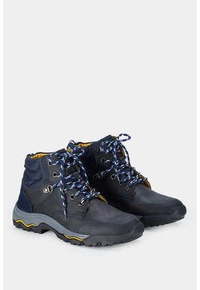 Botas Darvaza De Cuero Para Mujer Estilo Hiking Botas Darvaza De Cuero Para Mujer Estilo Hiking Azul 35 Vélez