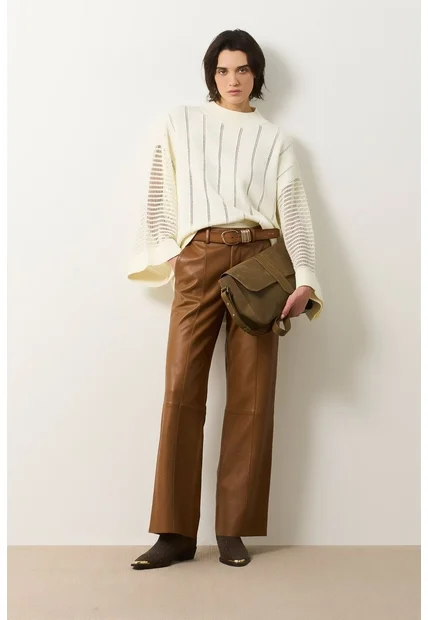 Sweater Tejido Para Mujer Kusa Sweater Tejido Para Mujer Kusa Crema L VÉLEZ