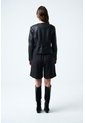 Chaqueta De Cuero Tejido Para Mujer Woven Chaqueta De Cuero Tejido Para Mujer Woven Negro S VÉLEZ de Vélez