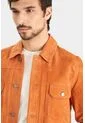 Chaqueta Zambeze De Gamuza Para Hombre Cuello Camisero Chaqueta Zambeze De Gamuza Para Hombre Cuello Camisero Naranja M VÉLEZ de Vélez