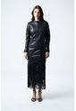 Chaqueta Rider De Cuero Para Mujer Fit Slim Chaqueta Rider De Cuero Para Mujer Fit Slim Negro M VÉLEZ de Vélez