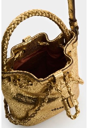 Bandolera De Cuero Folia Para Mujer Bruma Bandolera De Cuero Folia Para Mujer Bruma Dorado VÉLEZ