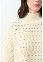 Poncho Tejido Thani Para Mujer Poncho Tejido Thani Para Mujer Crema XL VÉLEZ de Vélez