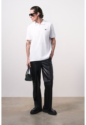 Polo Manga Corta Semi Fit Para Hombre Polo Manga Corta Semi Fit Para Hombre Blanco L VÉLEZ