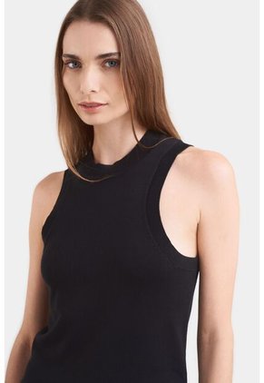 Top Tank Tejido Rectilíneo Para Mujer Manga Sisa Top Tank Tejido Rectilíneo Para Mujer Manga Sisa Negro XL VÉLEZ