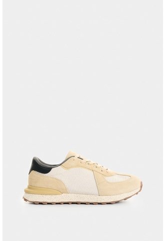 Tenis Deportivos De Cuero Y Malla Para Hombre Iron 2 Tenis Deportivos De Cuero Y Malla Para Hombre Iron 2 Crema 46 VÉLEZ Vélez