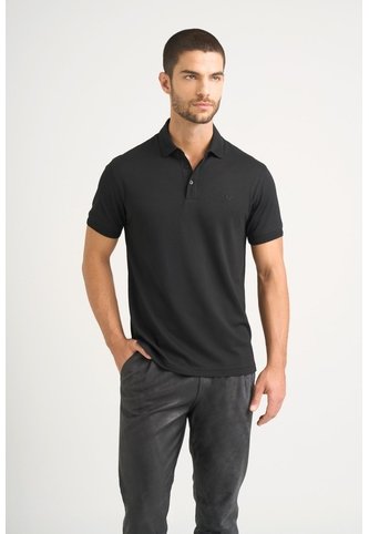 Polo Lucca Manga Corta Para Hombre Texturizada Polo Lucca Manga Corta Para Hombre Texturizada Negro S VÉLEZ Vélez
