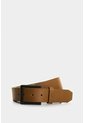 Cinturón Unifaz Vértice De Cuero Para Hombre Diseño Rayas Cinturón Unifaz Vértice De Cuero Para Hombre Diseño Rayas Miel 30 VÉLEZ de Vélez