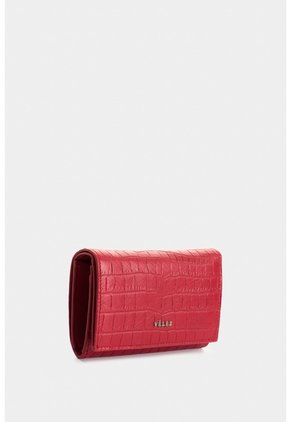 Billetera De Cuero Grabado Para Mujer Tessa Billetera De Cuero Grabado Para Mujer Tessa Rojo VÉLEZ