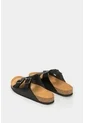 Sandalia Plana De Cuero Vintage Sandalia Plana De Cuero Vintage Negro 44 VÉLEZ de Vélez