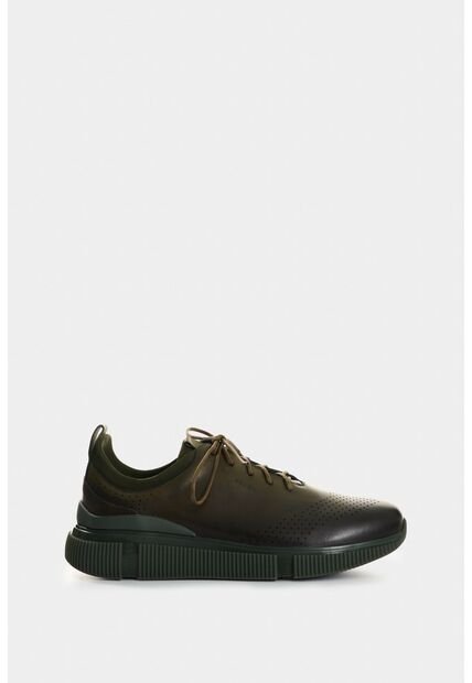 Zapatos De Cordón De Cuero Para Hombre Aria Zapatos De Cordón De Cuero Para Hombre Aria Verde Oliva 40 VÉLEZ