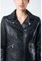 Chaqueta Silueta Tipo Biker De Cuero Para Mujer Cremalleras Chaqueta Silueta Tipo Biker De Cuero Para Mujer Cremalleras Negro XL VÉLEZ de Vélez
