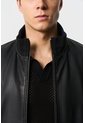 Chaqueta Clásica Doble Faz De Cuero Para Hombre Luminia Chaqueta Clásica Doble Faz De Cuero Para Hombre Luminia Negro M VÉLEZ de Vélez