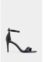 Sandalia Tacón Clavel De Cuero Para Mujer Amarre Al Tobillo Sandalia Tacón Clavel De Cuero Para Mujer Amarre Al Tobillo Negro 34 VÉLEZ de Vélez
