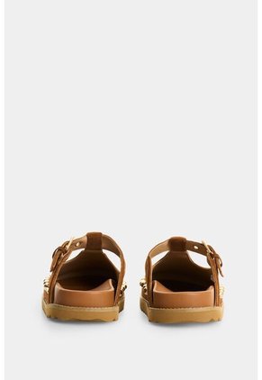 Mule De Cuero Para Mujer Cove Mule De Cuero Para Mujer Cove Miel 40 VÉLEZ