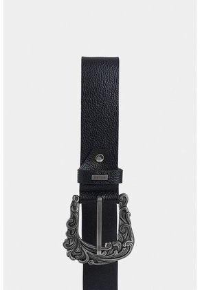 Cinturón Unifaz Eyra De Cuero Para Mujer Doble Hebilla Cinturón Unifaz Eyra De Cuero Para Mujer Doble Hebilla Negro XL Vélez