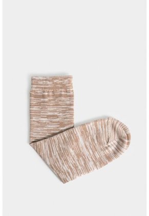 Calcetines Media Pierna Sonora Para Hombre Efecto Jaspeado Calcetines Media Pierna Sonora Para Hombre Efecto Jaspeado Arena XS VÉLEZ