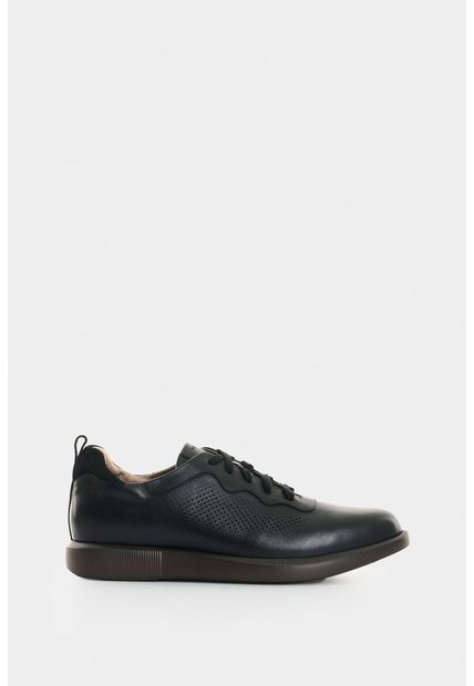 Zapato De Cordón En Cuero Envejecido Para Hombre Nacar 2.0 Zapato De Cordón En Cuero Envejecido Para Hombre Nacar 2.0 Negro 43 VÉLEZ