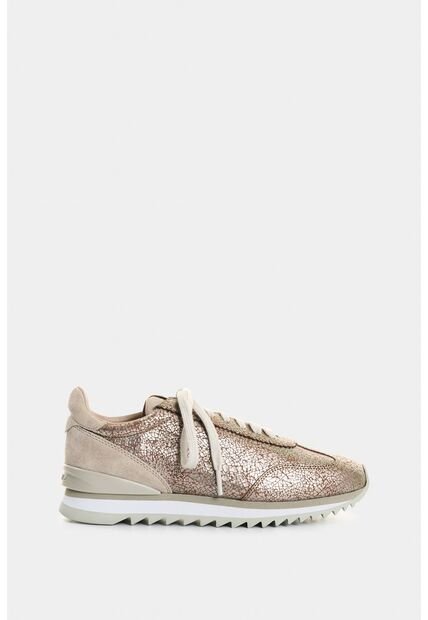 Tenis De Cuero Y Folia Para Mujer Sand Tenis De Cuero Y Folia Para Mujer Sand Plata 34 VÉLEZ
