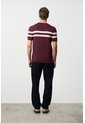 Camiseta Franjas 2 Tejida Para Hombre Manga Corta Camiseta Franjas 2 Tejida Para Hombre Manga Corta Vinotinto M VÉLEZ de Vélez