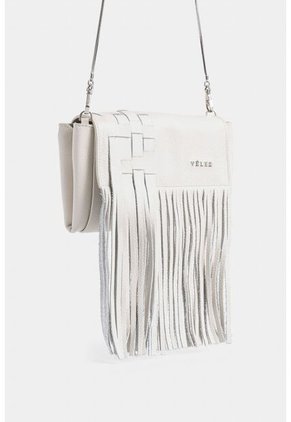 Manos Libres Iris De Cuero Para Mujer Flecos Manos Libres Iris De Cuero Para Mujer Flecos Blanco Vélez