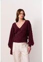 Sweater Tejido Para Mujer Liana Sweater Tejido Para Mujer Liana Vinotinto S VÉLEZ de Vélez