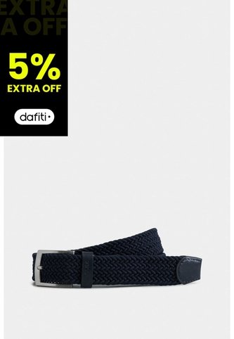 Cinturón Unifaz Cordón Por Cuero Para Hombre Trenza Cinturón Unifaz Cordón Por Cuero Para Hombre Trenza Azul Oscuro 42 VÉLEZ Vélez
