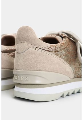 Tenis De Cuero Y Folia Para Mujer Sand Tenis De Cuero Y Folia Para Mujer Sand Plata 34 VÉLEZ
