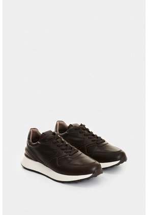 Tenis Cooper 3 De Cuero Para Hombre Spoiler En Contraste Tenis Cooper 3 De Cuero Para Hombre Spoiler En Contraste Cafe 40 VÉLEZ