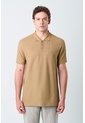 Polo Para Hombre Semi Fit Detalle Jacquard Polo Para Hombre Semi Fit Detalle Jacquard Tabaco M VÉLEZ de Vélez