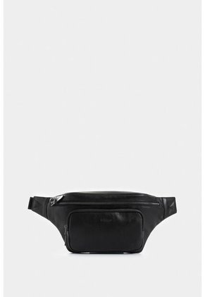 Riñonera Arezzo De Cuero Para Hombre Casual Riñonera Arezzo De Cuero Para Hombre Casual Negro VÉLEZ
