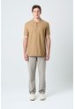 Polo Para Hombre Semi Fit Detalle Jacquard Polo Para Hombre Semi Fit Detalle Jacquard Tabaco M VÉLEZ de Vélez