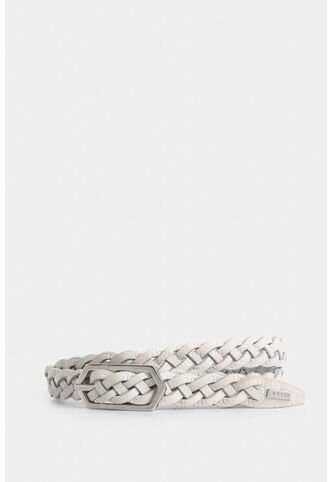 Cinturón Unifaz Orión De Cuero Para Mujer Trenzado Cinturón Unifaz Orión De Cuero Para Mujer Trenzado Blanco L VÉLEZ Vélez