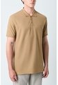 Polo Para Hombre Semi Fit Detalle Jacquard Polo Para Hombre Semi Fit Detalle Jacquard Tabaco M VÉLEZ de Vélez