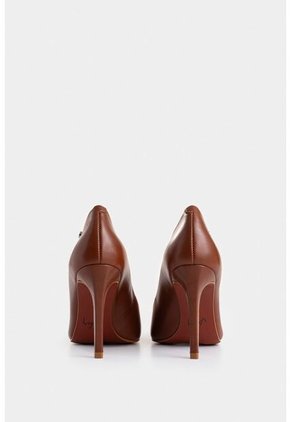 Tacones Cerrados De Cuero Liso Tacones Cerrados De Cuero Liso Miel 40 VÉLEZ