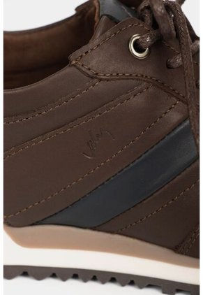 Tenis Romeo De Cuero Para Hombre Efecto Envejecido Cafe Tenis Romeo De Cuero Para Hombre Efecto Envejecido Cafe 43 VÉLEZ